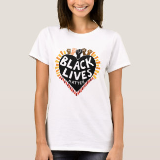 Svarta liv viktiga kvinnors T-Shirt (ljusa)