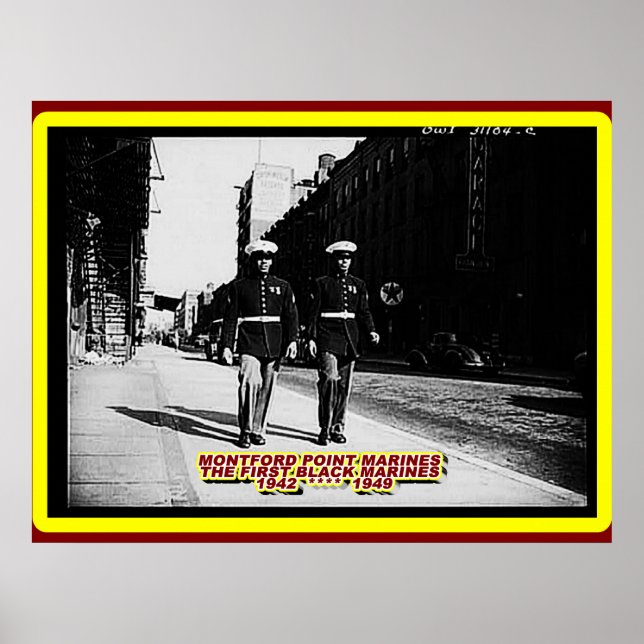 SVARTA MARINER 1943 HARLEM NEW YORK 1943 POSTER (Framsidan)