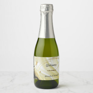 Svarta med Guld på mousserande Vin Silke