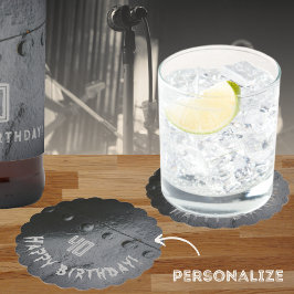 Svarta metall loft-stil manns party underlägg papper