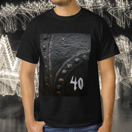 Svarta metall-minimalistmannen party t shirt