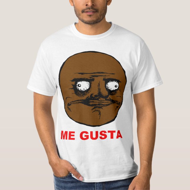Svärta mig Gusta ursinneansikte Meme T-shirt (Framsida)