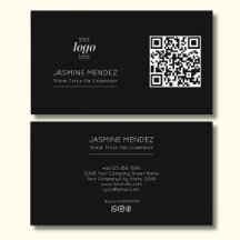 Svarta moderna QR-kodlogotyp sociala ikoner