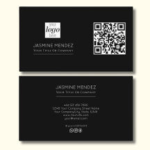 Svarta moderna QR-kodlogotyp sociala ikoner