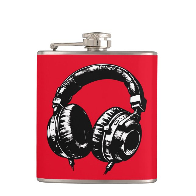 Svarta musikhörlurar DJ  Fickplunta (Framsidan)