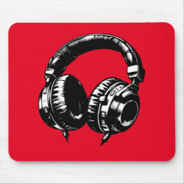 Svarta musikhörlurar DJ Musmatta