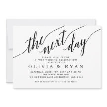 Svarta nästa dag Bröllop Firande