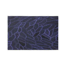 Svarta och blå området Matta