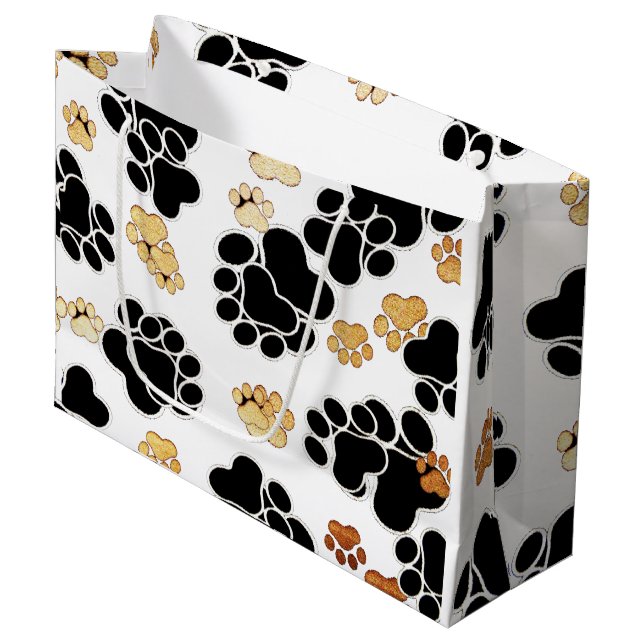 Svärta och garva hund- vit för hundtasstrycket (Framsidan Vinklad)