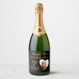 Svarta och Guld 50:e födelsedagen Tack