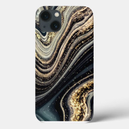 Svarta och Guld abstrakt Fodral-Mate iphone case