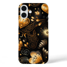 SVARTA OCH GULD ABSTRAKT VÄRENTINA KÄRLEK HJÄRTOR