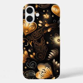 SVARTA OCH GULD ABSTRAKT VÄRENTINA KÄRLEK HJÄRTOR