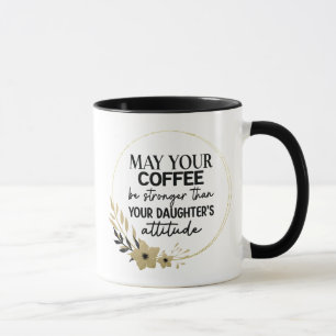 Svarta och Guld-ädla kaffe Mugg för Mamma och Pa