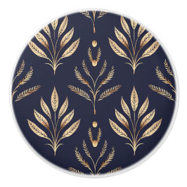 Svarta och Guld botaniska konsten Deco Knopp