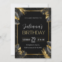 Svarta och guld elegant