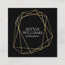 Svarta och Guld Geometric Ram Elegant Modern lyx