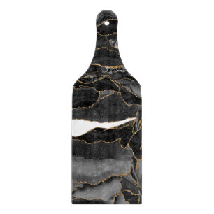 Svarta och Guld Glitter agate