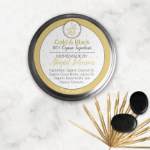 Svarta och Guld Löv Hemmaade Scrubs & Body Butter