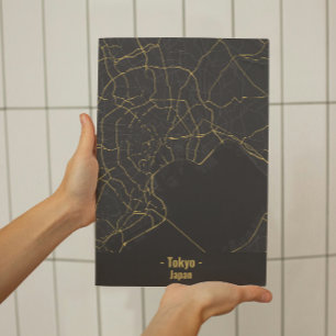 Svarta och Guld minimalistiska Tokyo City Poster