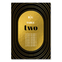 Svarta och Guld moderna minimalistbåge Bröllop