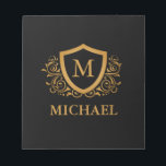 Svarta och Guld Personlig Snyggt Monogram Namn Anteckningsblock<br><div class="desc">Svarta och Guld Personlig Snyggt Monogram Namn. Om du vill göra ytterligare anpassningar klickar du på knappen "Anpassa" och användor verktyg som är utformat för att ändra mallen.</div>