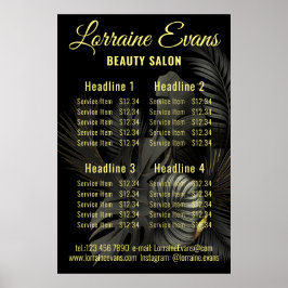 Svarta och Guld Poster