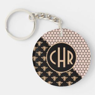 Svarta och Guld samt Rosa Honeycomb Monogram