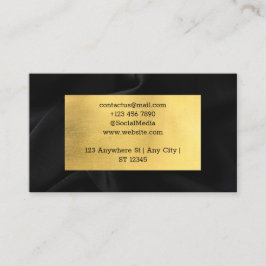 Svarta och Guld Visitkort