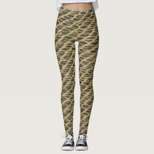 Svarta och gyllene leggings