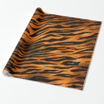 Svarta och kopparfärgade tigerstrimmiga mönster