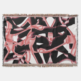 Svarta och laxskrot, förstörda band på vitt filt