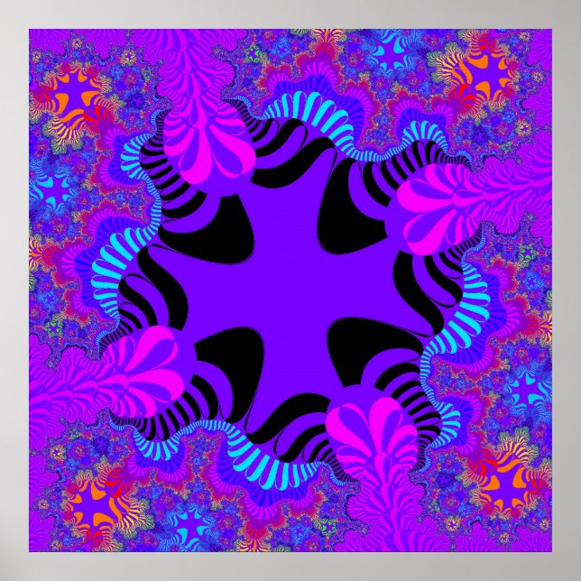 Svarta och Lila Kor Poster (Framsidan)