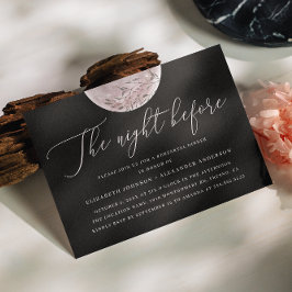 Svarta och Måne | Celestial Rehearsal Middag Inbjudningar