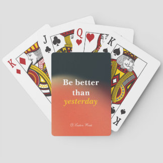 Svarta och orangea gryniga gradientpåminnelserecit casinokort