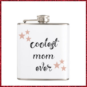 Svarta och Rosa Coolest Mamma någonsin Fickplunta
