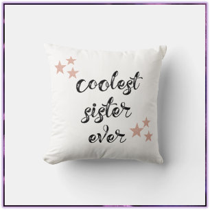 Svarta och Rosa - kolaste syster någonsin Kudde