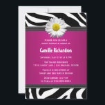 Svarta och Shock rosa, inbjudan till Zebra-Sweet s<br><div class="desc">Om du behöver anpassningsbar färger eller hjälp med att skapa dina inbjudningar kan du kontakta mig på zazzlepartydepot@gmail.com. Jag ser fram emot att få höra av er!</div>