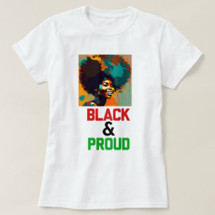 Svarta och stolta kvinnor t shirt