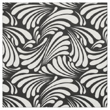 Svarta och vita Art nouveau