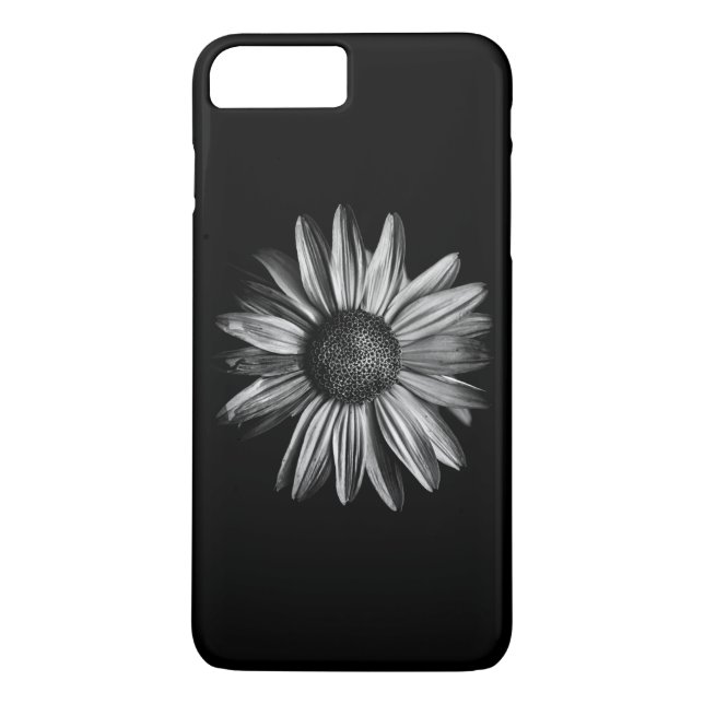 Svarta och vita blommor 18 Case-Mate iPhone skal (Baksida)