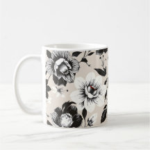 Svarta och vita blommor