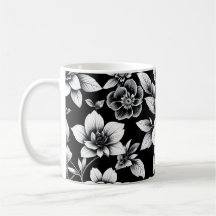 Svarta och vita blommor