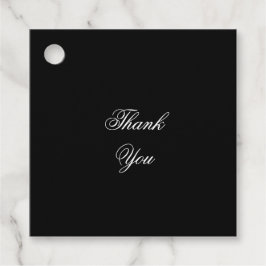 Svarta och vita Bröllop Gåvor Etiketter