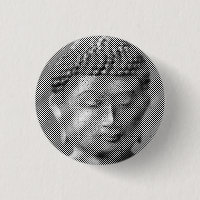 Svarta och vita Buddha Ansikte-statyn, bildad av L