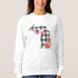 Svarta och vita Buffalo Play-staten Michigan T Shirt