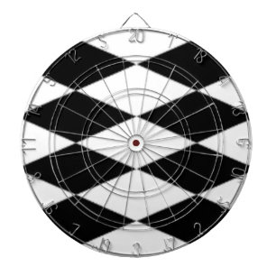 SVARTA OCH VITA DIAMONER DARTTAVLA