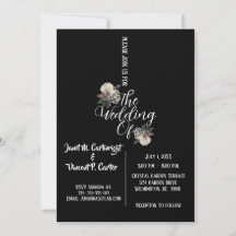 Svarta och vita Elegant bröllop