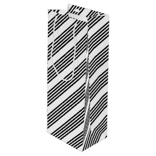 Svarta och vita fem rand mönster