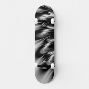 Svarta och vita fjädrar skateboard bräda 21,5 cm